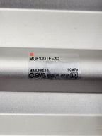 SMC MGF100TF-30 Low Profile Compact Guided Guide Pancake Cylinder w/ Sensors