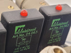 Burkert 413-G-1/4-B-PL-1/4 Pneumatic Solenoid 7 Valve Manifold 120VAC Unit A