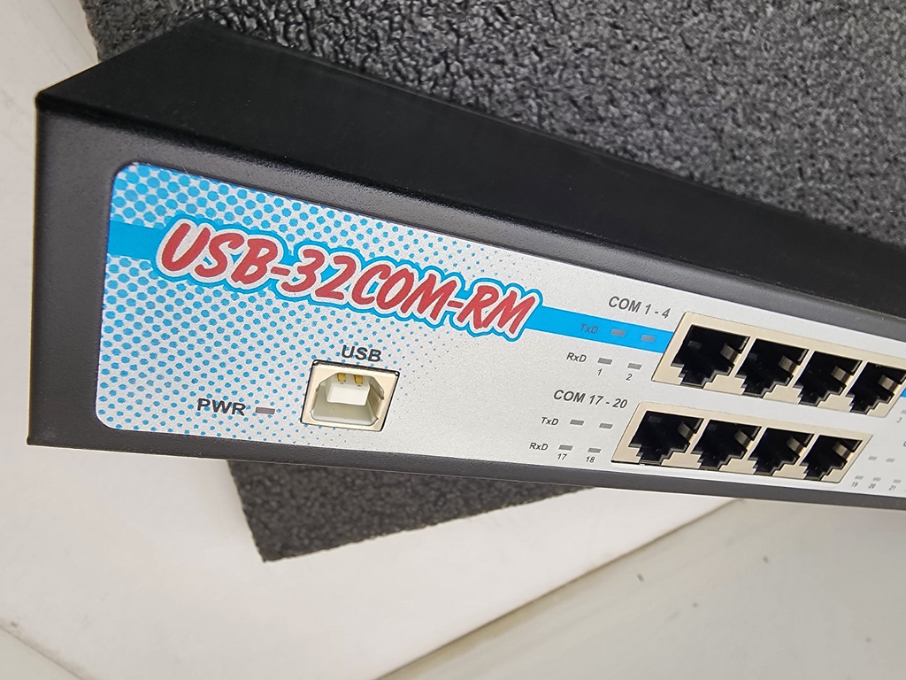 Coolgear USB to 32 Port COM RS-232 Serial Adapter FTDI Chipset USB-32COM-RM