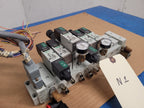 Numatics Air Valve Manifold 6x Solenoid 041SA400M0000F 2x regulated 24VDC N1
