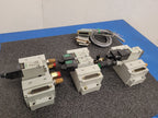 Numatics 5 Valve Solenoid 041SA400M0000F Pneumatic Manifold Set 3 Blocks DB25 B