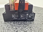 Lot of 7x Schrack DIN Rail Relay Block RT78725 8A 230VAC RT424730 EM10 Indicator