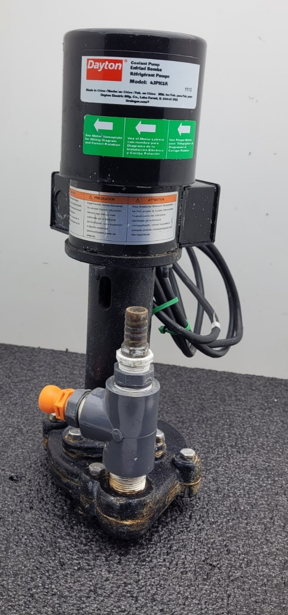 DAYTON AJPH3A DAYTON Machine Tool Pump 1/8HP 500 SUS Max Slurry Sump Pump