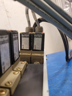 Burkert 413-G-1/4-B-PL-1/4 Pneumatic Solenoid 7 Valve Manifold 120VAC Unit A