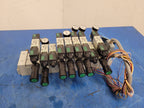 Numatics 9x Valve Solenoid 041SA400M0000F 7x Regulated Pneumatic Manifold N2