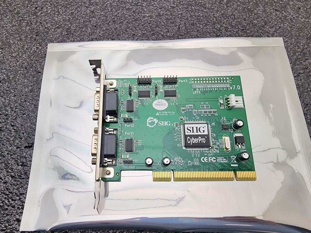 SIIG CyberPro RS-232 Dual Port COM PCI card JJ-P45012-S7 V7.0