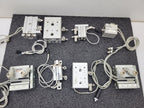 Lot of - 8 Assorted  SMC MXS 100PSI Linear Slide Guide Cylinder w/sensors