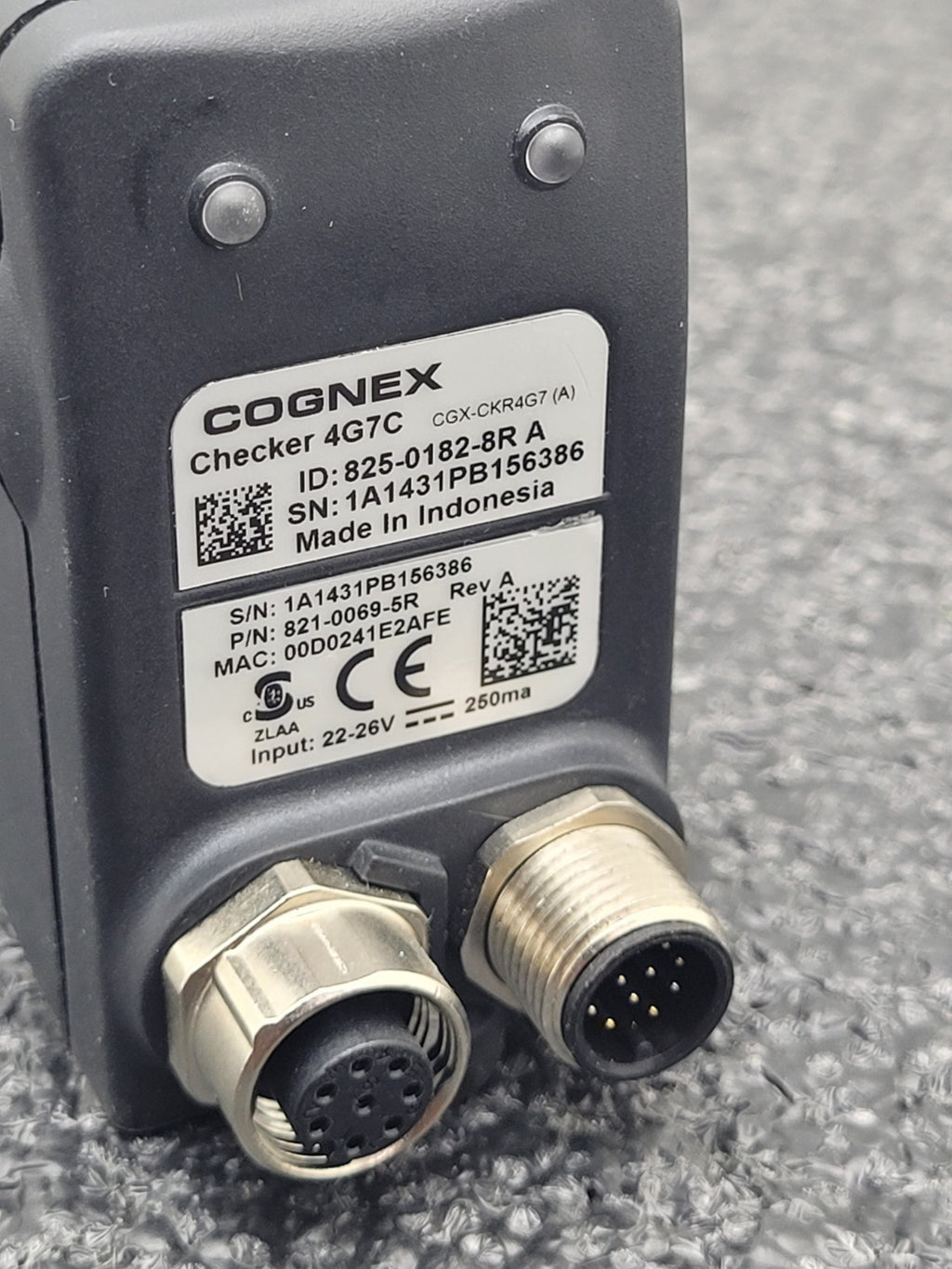 Cognex Checker 4G7C Sensor 825-0182-8R Rev A 821-0069-5R Machine Vision Camera