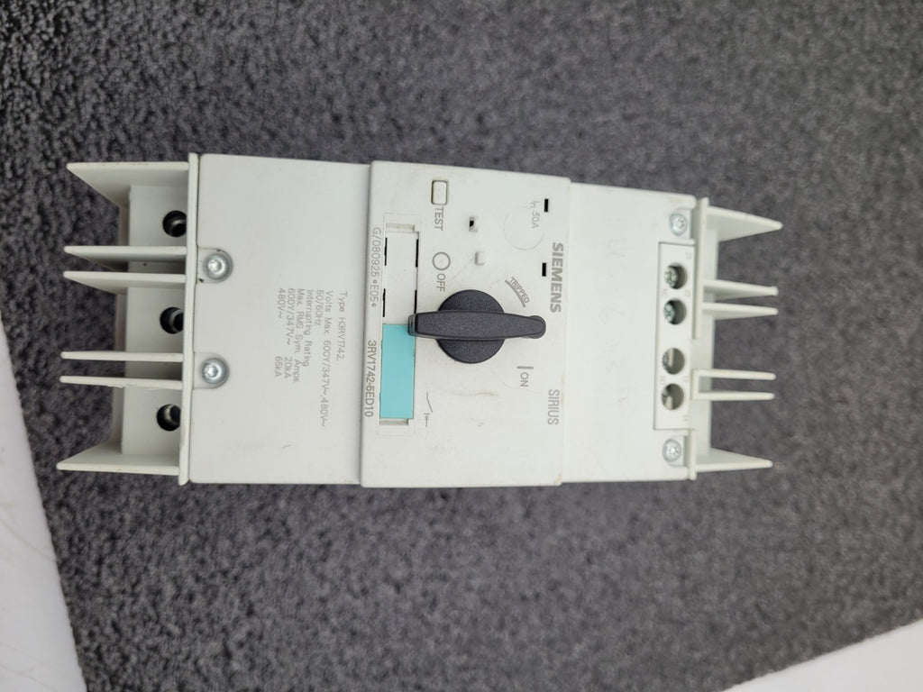 SIEMENS Sirius 3RV1742-5ED10 50 A Circuit Breaker Motor Protector H3RV1742
