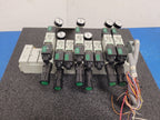 Numatics 8x Valve Solenoid 041SA400M0000F 6x Regulated Pneumatic Manifold N3