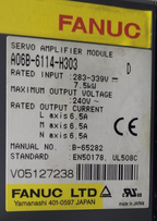 FANUC A06B-6114-H303 D Servo Drive Amplifier Module 7.5kW 3-Axis