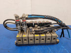 Burkert 413-G-1/4-B-PL-1/4 Pneumatic Solenoid 7 Valve Manifold 120VAC B