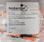 85 x TIMBERCON AC-61-70107-70107-020N 62.5 DX RS LCARMPC/20N Fiber Optic Cables