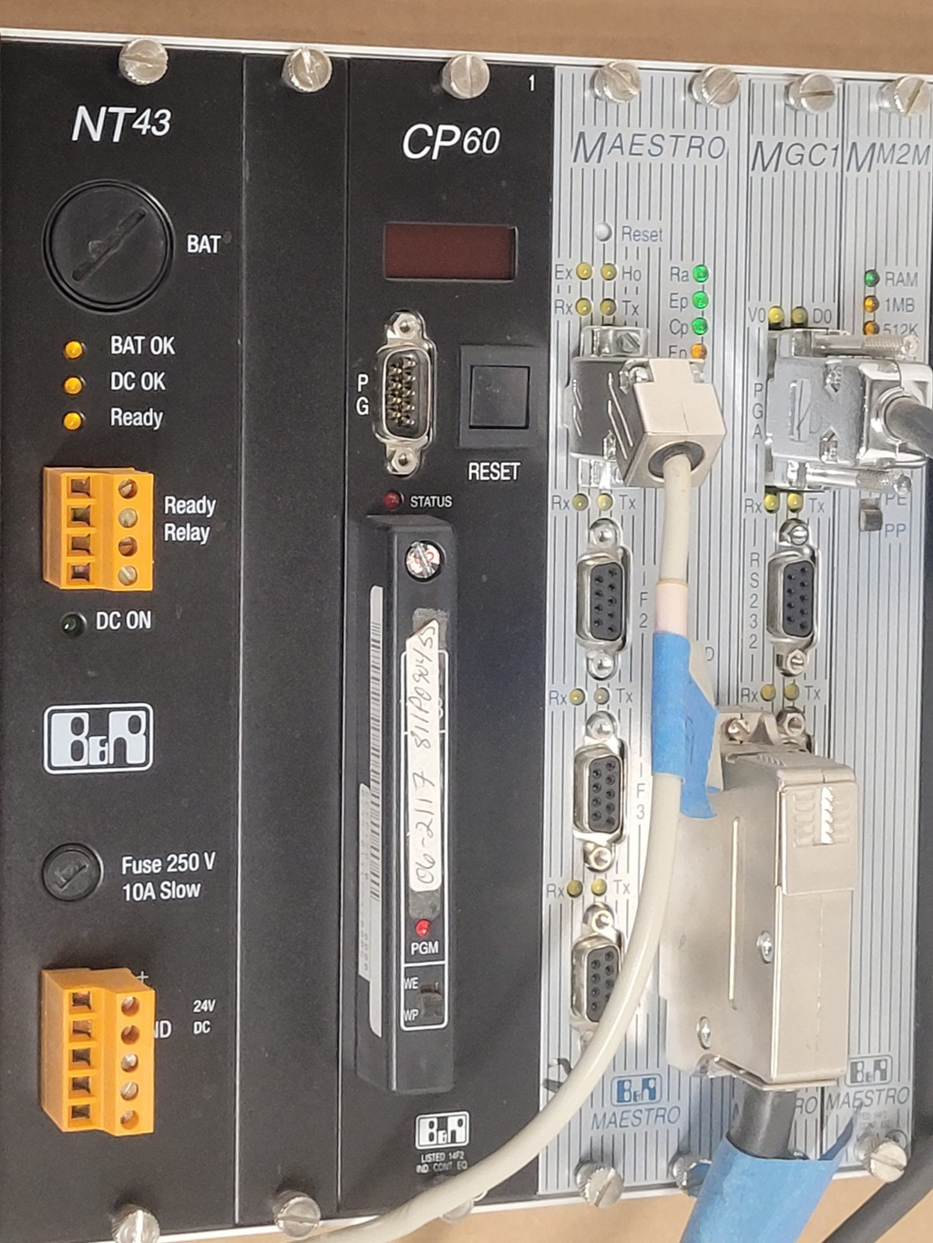 B&R MAESTRO PLC From Holzma HPP 81 Panel Saw PNC3 E243 MGC1 MM2M CP60 NT43 A163