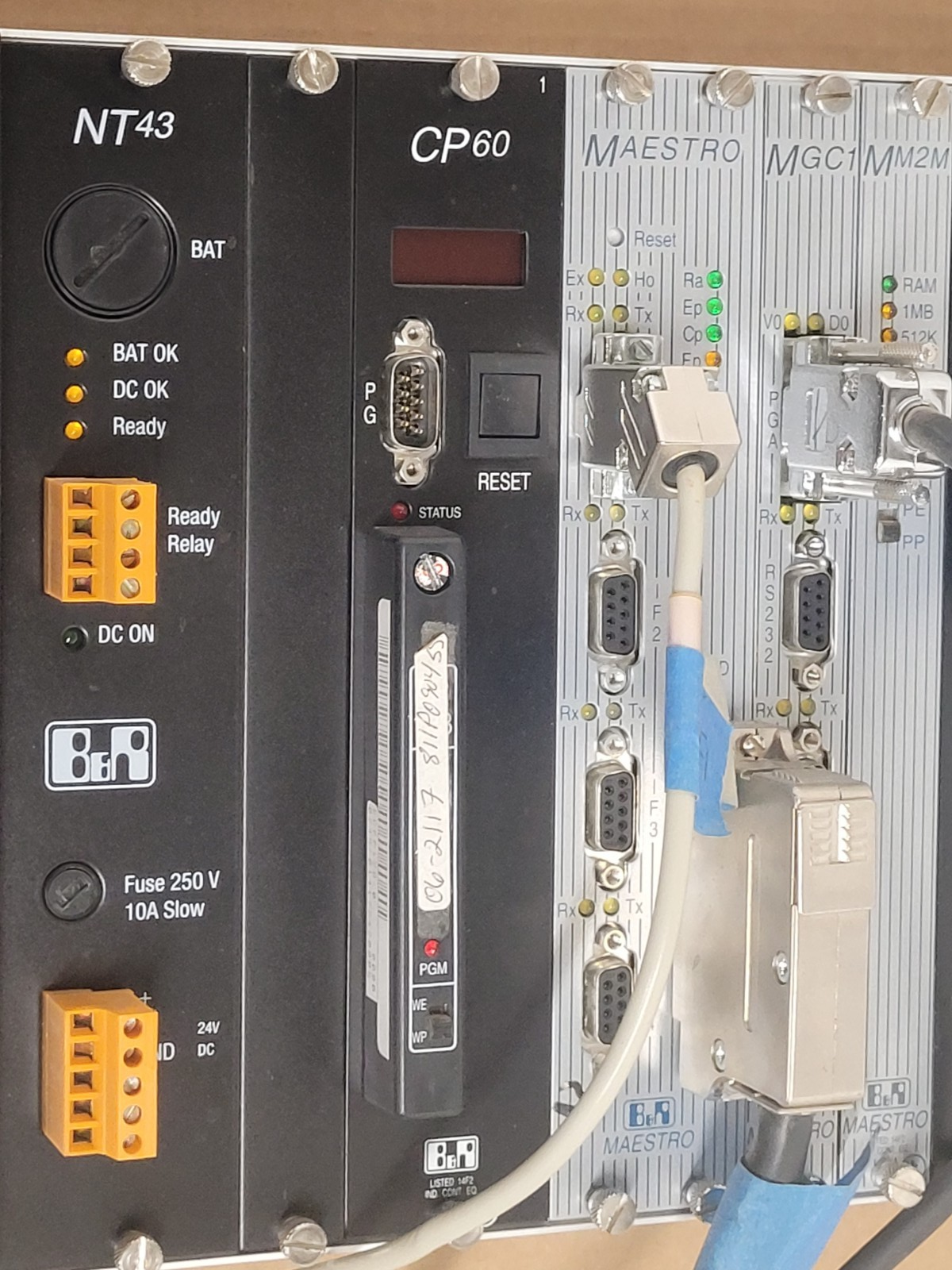 B&R MAESTRO PLC From Holzma HPP 81 Panel Saw PNC3 E243 MGC1 MM2M CP60 NT43 A163