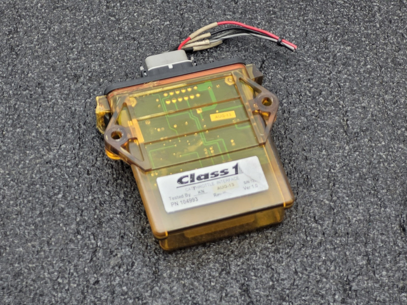 Class 1  ES-KEY Vernier Throttle Interface Caterpillar Electronic Engines 104997