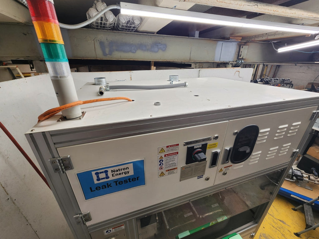 Hanwha Battery Pouch Cell Leak Tester HNLLT-01 Keyence Laser Profile Inspection