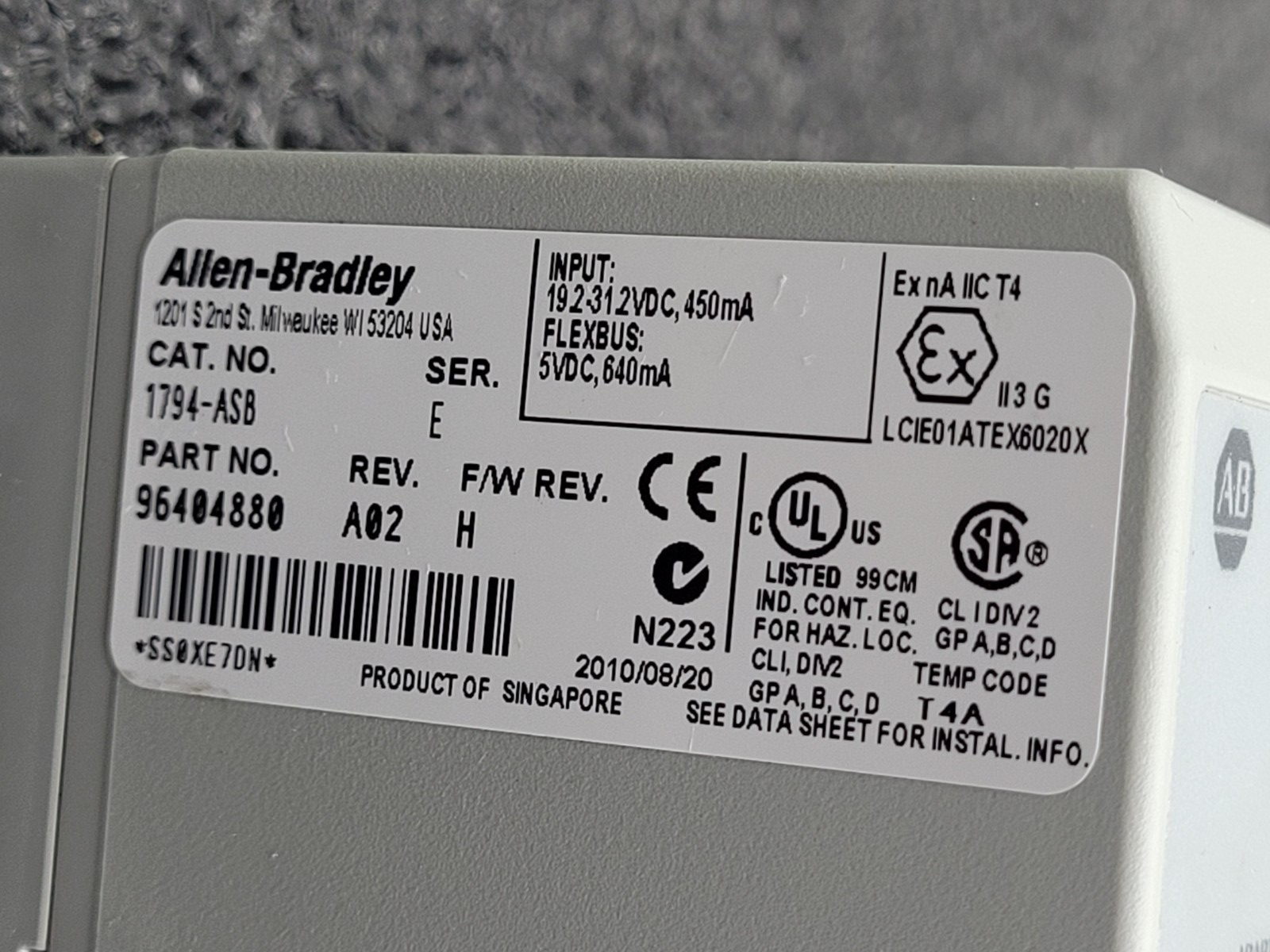 lot of 4 Allen Bradley Remote Adapter Power Supply Series E1794-ASB E1794-IB16