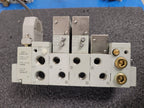 Numatics 5 Valve Solenoid 041SA400M0000F Pneumatic Manifold Set 3 Blocks DB25