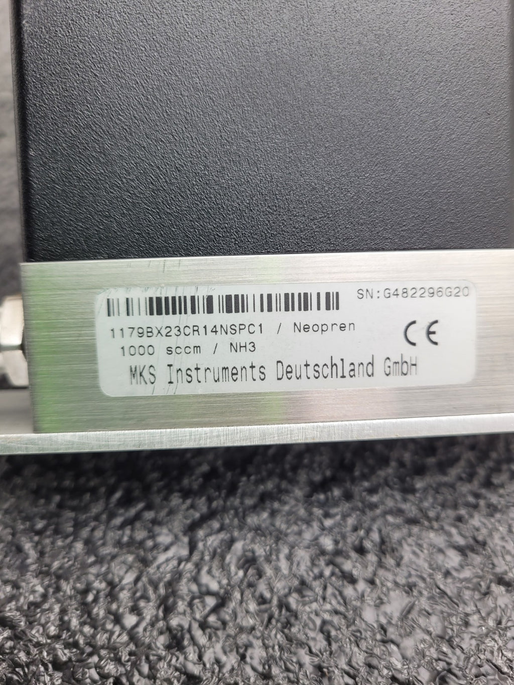 MKS 1179BX23CR14NSPC1 Mass-Flo Mass Flow Controller 1000 SCCM NH3 Working Pull