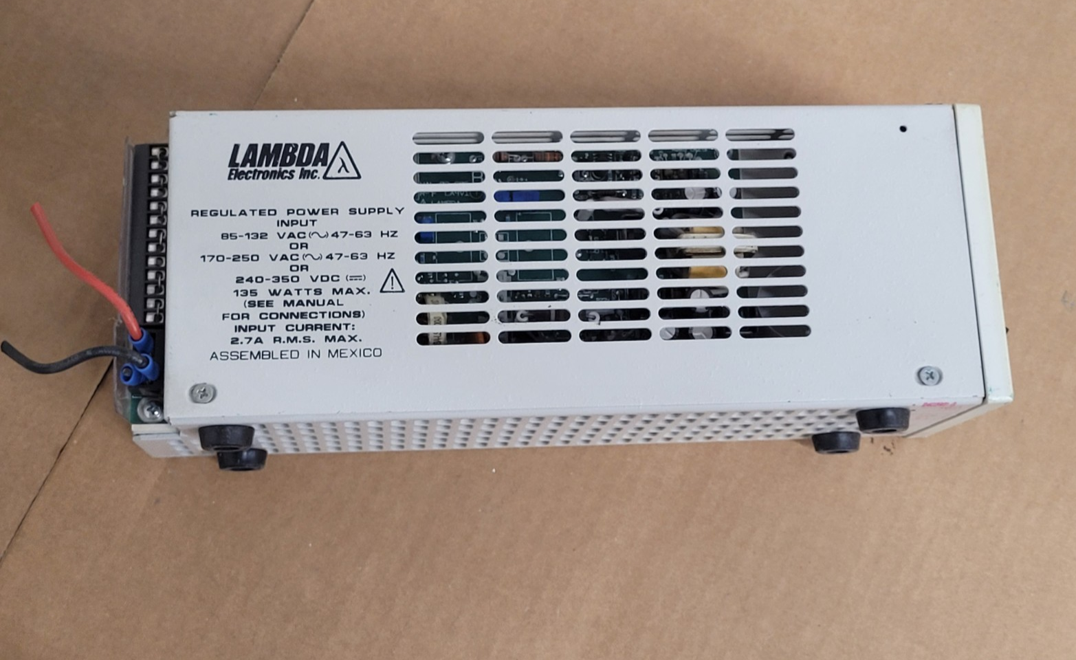 Lot of 5 Lambda Regulated DC Power Supply LLS5008, 0-8V 10A For Parts or Repair