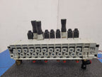 Numatics 9x Valve Solenoid 041SA400M0000F 3x Regulated Pneumatic Manifold N6