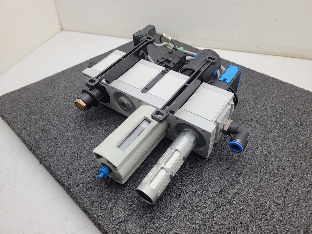 Festo MS6-LFR Filter Regulator On/OFF Solenoid Pneumatic Air Manifold 531030