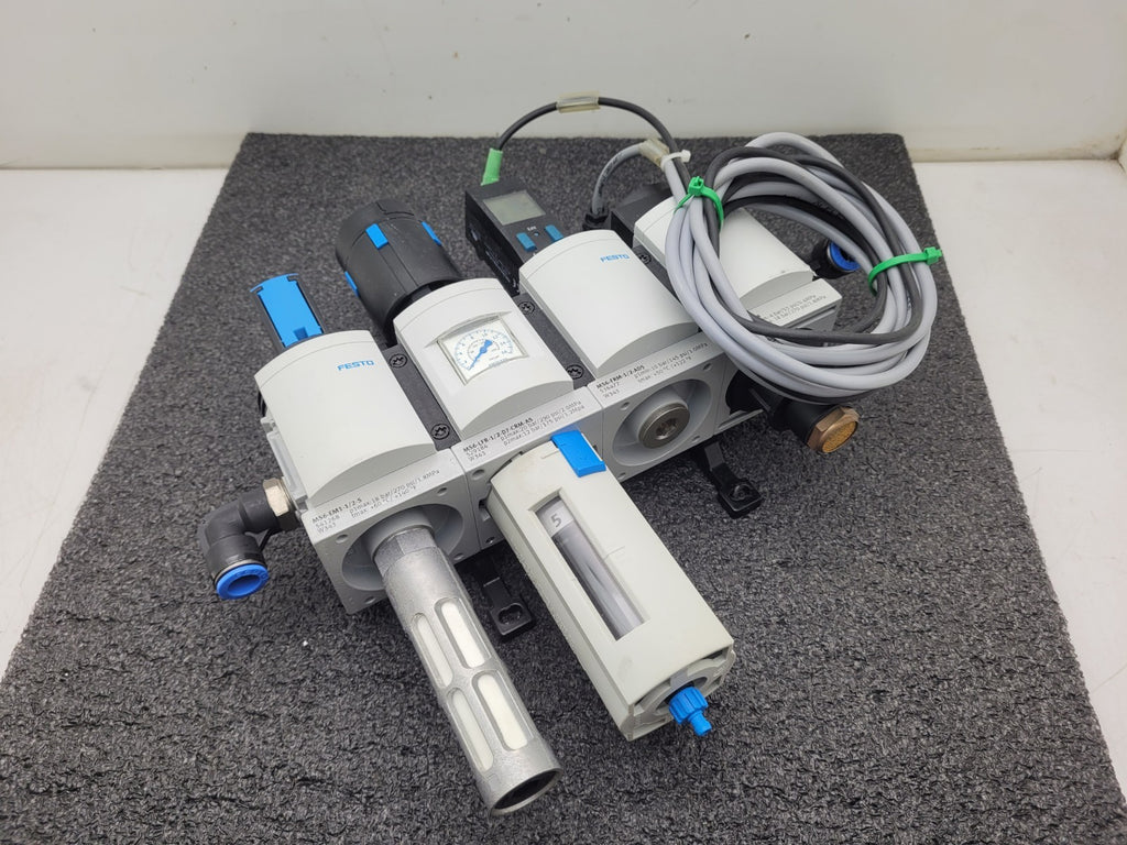 Festo MS6-LFR Filter Regulator On/OFF Solenoid Pneumatic Air Manifold 531030