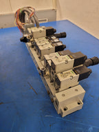 Numatics 11x Valve Solenoid 041SA400M0000F 3x Regulated Pneumatic Manifold N8