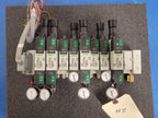 Numatics 8x Valve Solenoid 041SA400M0000F 6x Regulated Pneumatic Manifold N3