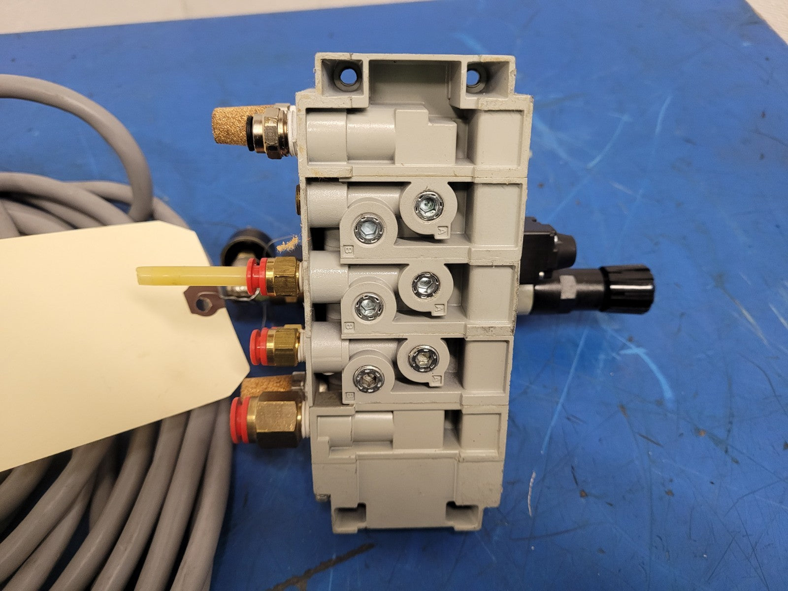 Numatics 8 Valve Solenoid 041SA400M0000F Regulated Pneumatic Manifold Set x3 ABC
