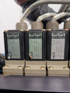 Burkert 413-G-1/4-B-PL-1/4 Pneumatic Solenoid 7 Valve Manifold 120VAC B