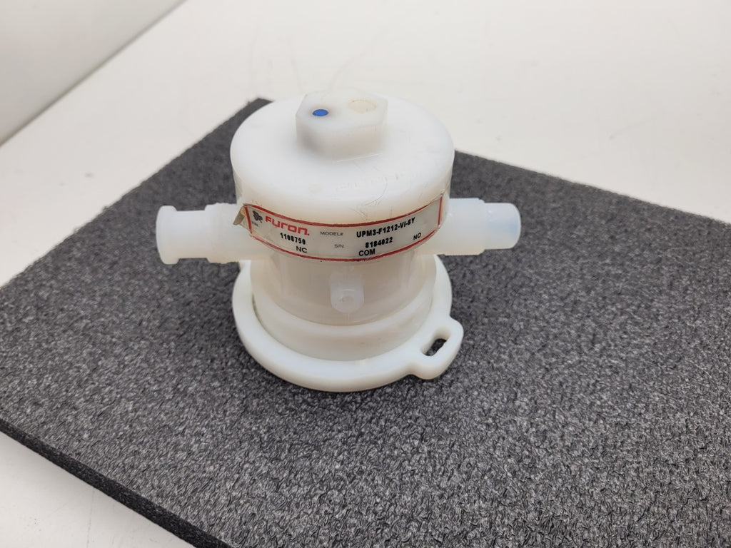 Furon 1108750 UPM3-F1212-VI-SY High Purity 3 Way Valve One Port Modified Tested