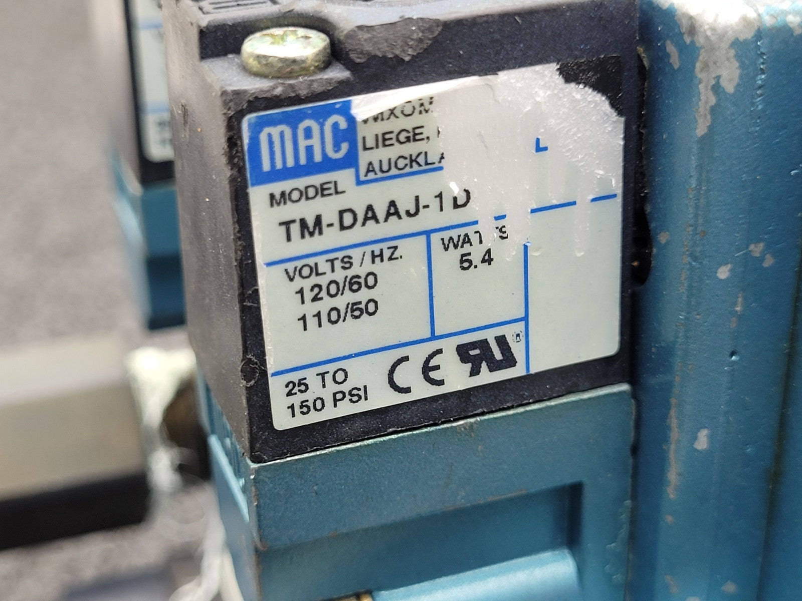 MAC 82A-EC-CKA-TM-DAAP-1DA Pneumatic Solenoid Valve Block TM-DAAJ-1 DA M108
