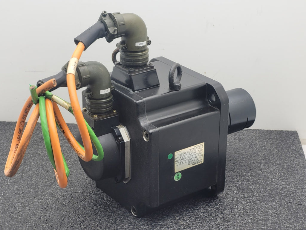 MITSUBISHI HC-H2035 AC Servo Motor 280V 4.8A 3000RPM Working Pull from CNC