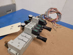 Numatics Air Valve Manifold 6x Solenoid 041SA400M0000F 2x regulated 24VDC N1