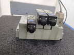 Numatics 5 Valve Solenoid 041SA400M0000F Pneumatic Manifold Set 3 Blocks DB25