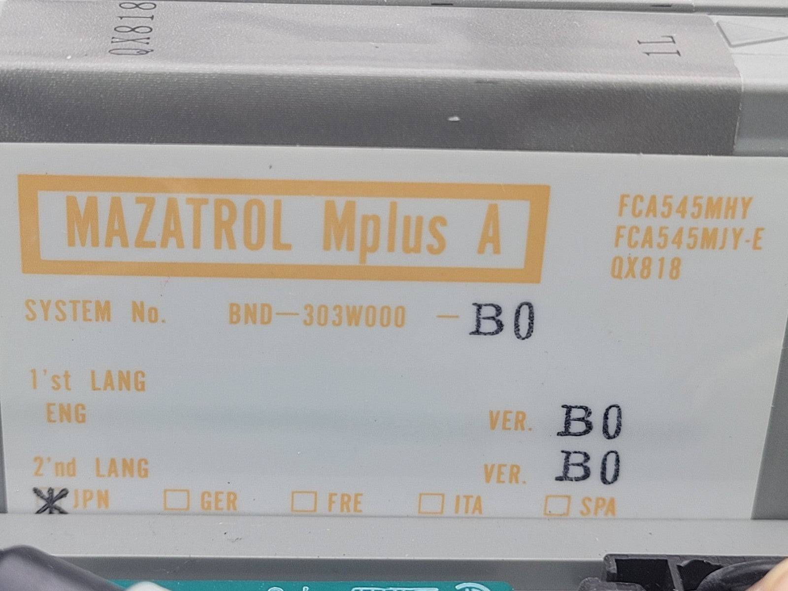 MITSUBISHI FCA545MHY Numerical Control CNC Computer Working Pull QX141 QX524