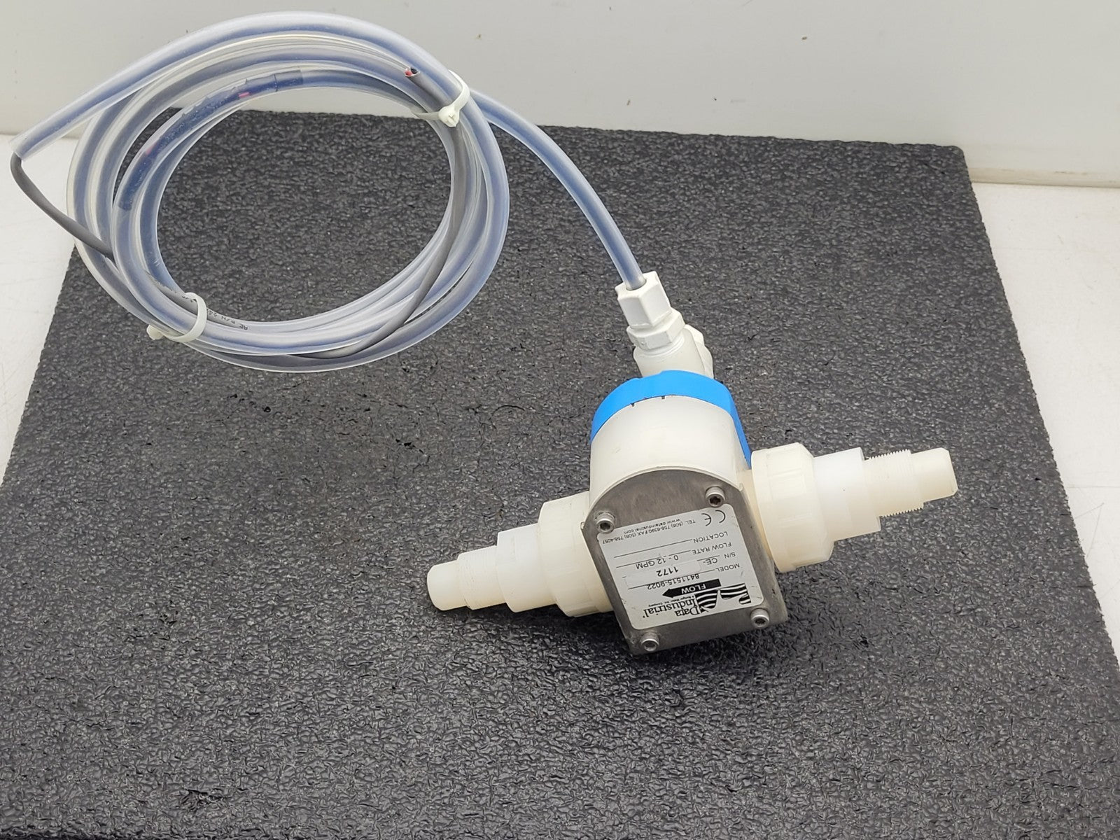 Data Industrial 8411515-9022 Flow Sensor 0-12 GPM Rate Chemical Flow Sensor