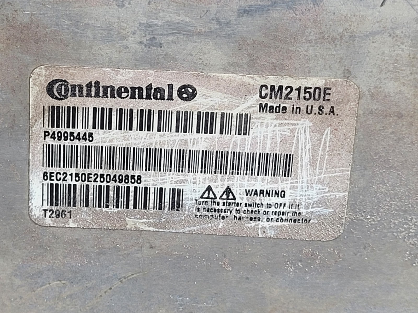 Continental Cummins Rear  CM2150E P4995445 ECU ECM Module  [F]