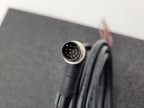 FINECABLES E343967 12Pin M12 Barrel Right Angle Male 12 Conductor New Pigtail 6M
