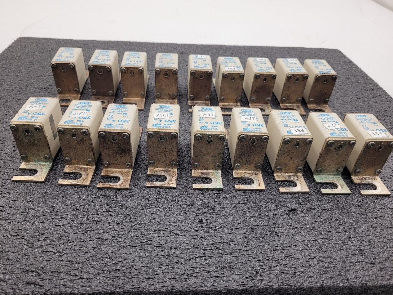 Lot of 18 SIBA Ultra Rapid NH00 VDE 20 189 20.AE 350 Amp Fuse 700V 200kA