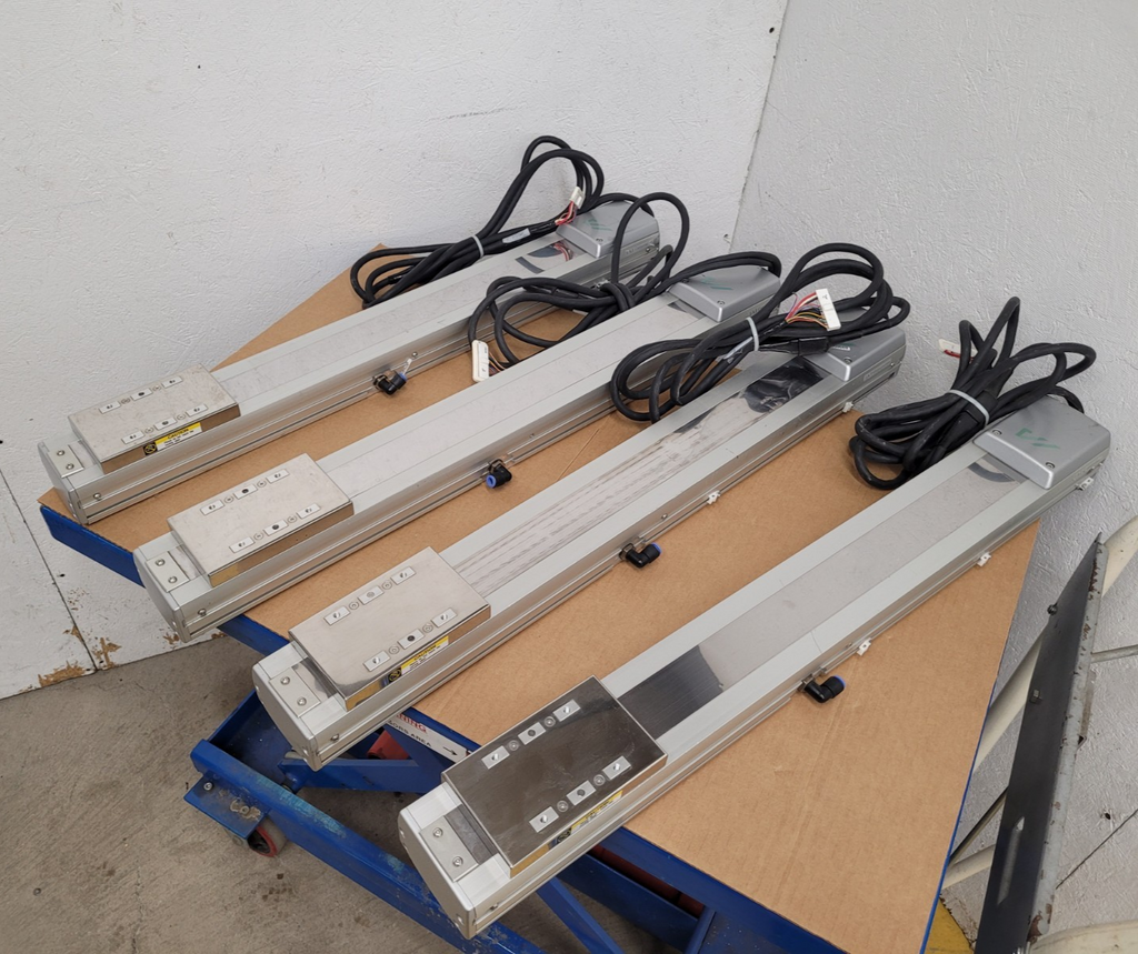 Lot 4x IAI  RC Robo Cylinder Stepper Motor Driven Linear Actuator 500mm Travel