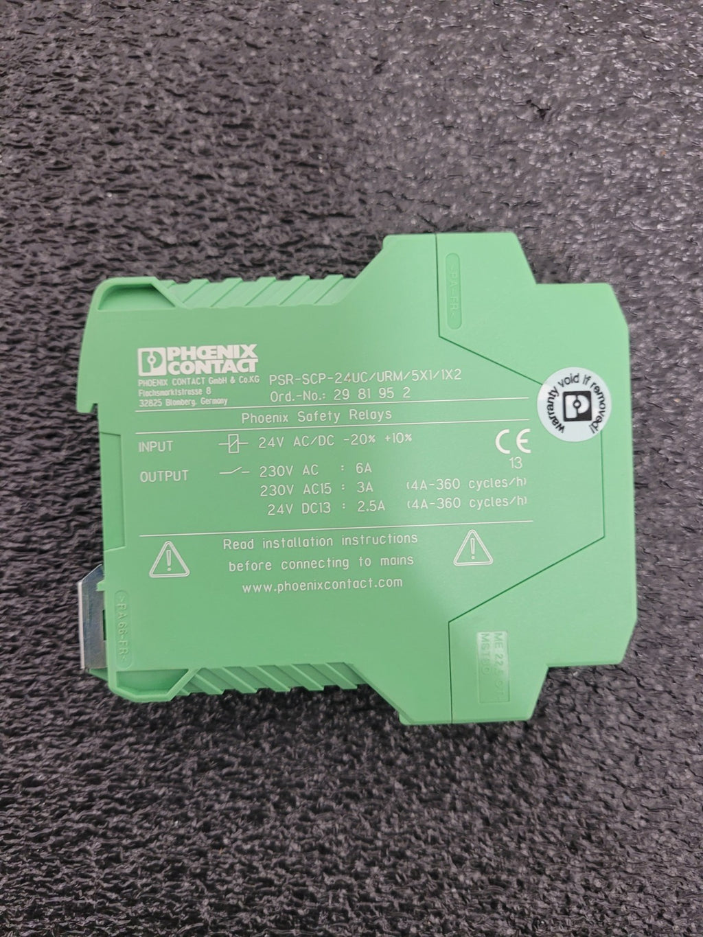 Phoenix Contact PSR-SCP-24UC/URM/5X1/1X2 2981952 Safety Relay Force Guided