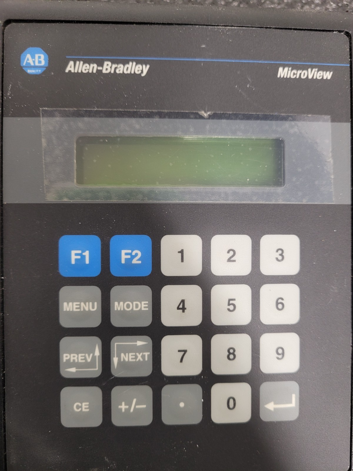 Allen Bradley 2707-MVP232 MicroView Operator Interface Panel Ser B +Cable, Power