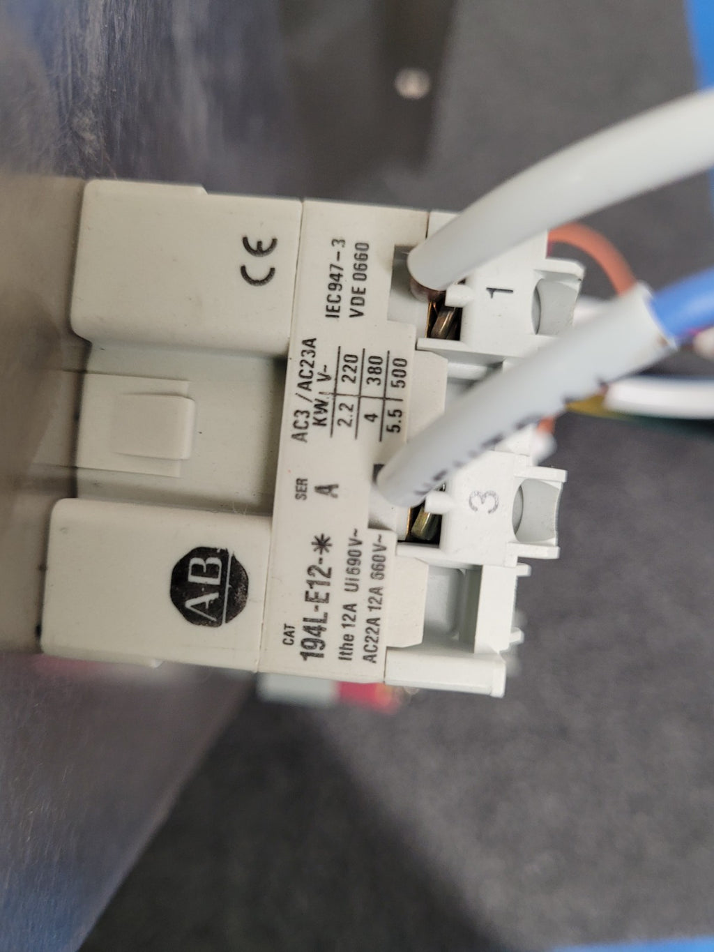 Lot of 2x Machine Control Electric Panel Main Disconnect On/Off and EMO Switch