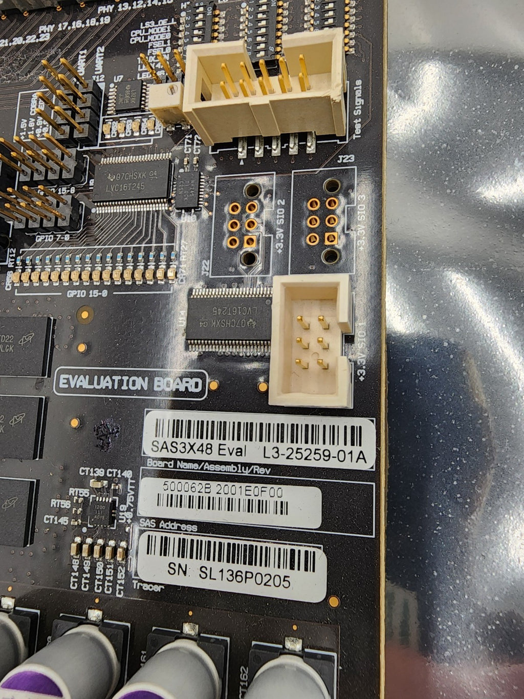 Lot of 2x LSI SAS3x48 Eval L3-25259-01A Evaluation Board SFF-8644 12Gb/s SAS