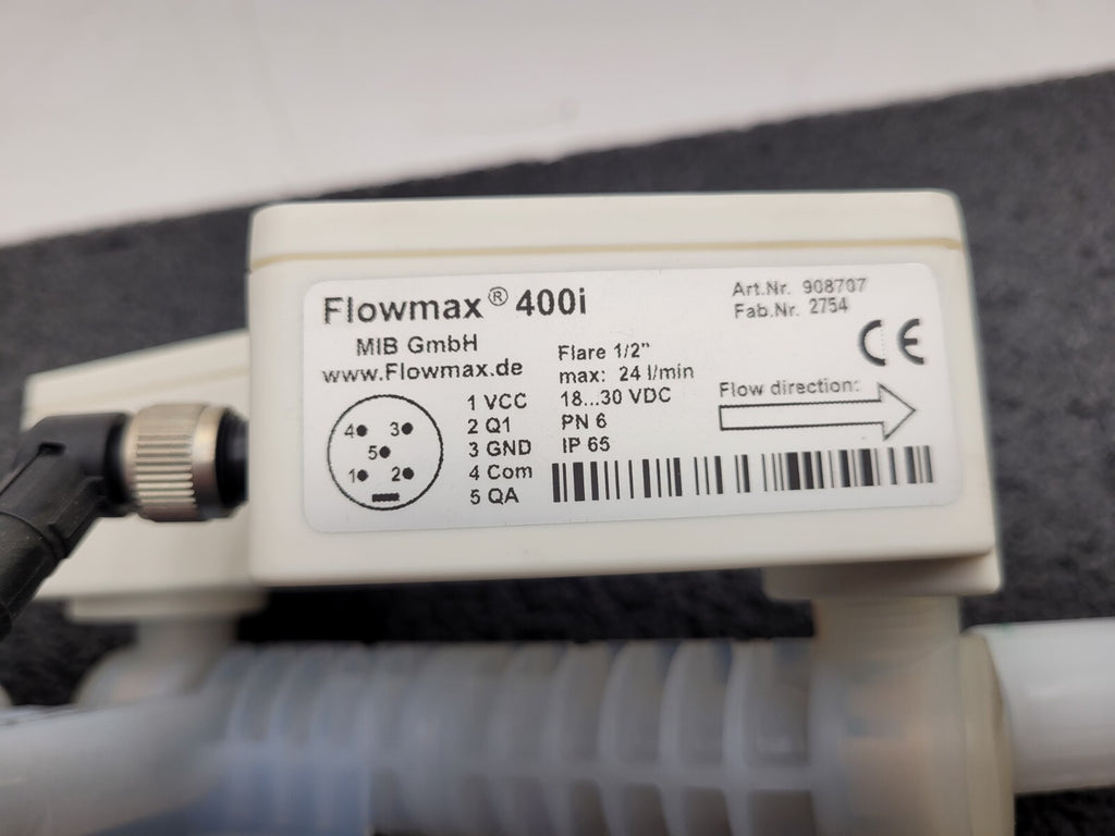 MiB GmbH Flowmax 400i  Ultrasonic Flowmeter / Dosing Device PFA 1/2" Flare
