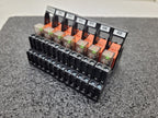 Lot of 7x Schrack DIN Rail Relay Block RT78725 8A 230VAC RT424730 EM10 Indicator