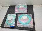 Lot of 9x OM4 LC LC DX 15M Fiber Optic Assy Patch Cable 50ft LC/LC MM DX